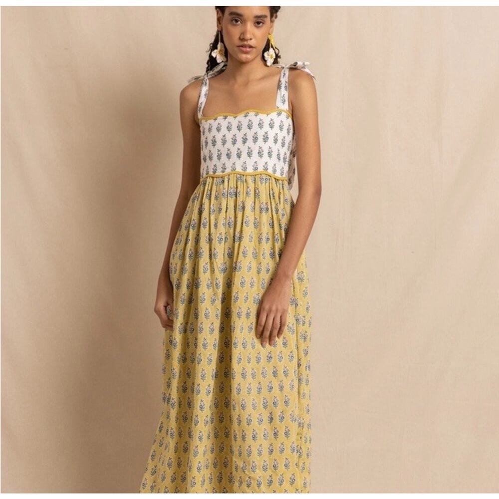 Daydress Lotta Maxi Dress Yellow Sunflower Size Large - Picture 1 of 13